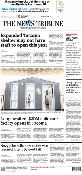 Cover of The News Tribune