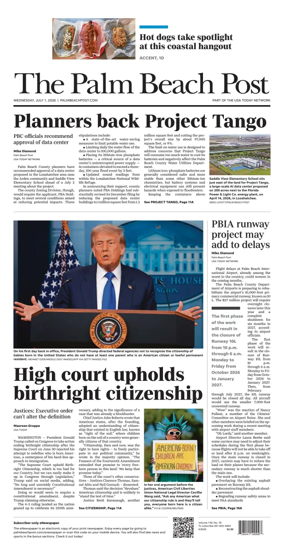 Cover of The Palm Beach Post