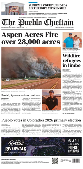 Cover of The Pueblo Chieftain