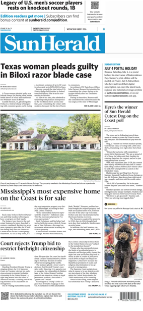 Cover of The Sun Herald