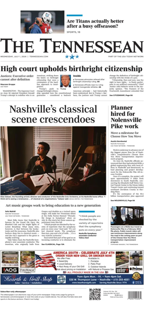 Cover of The Tennessean