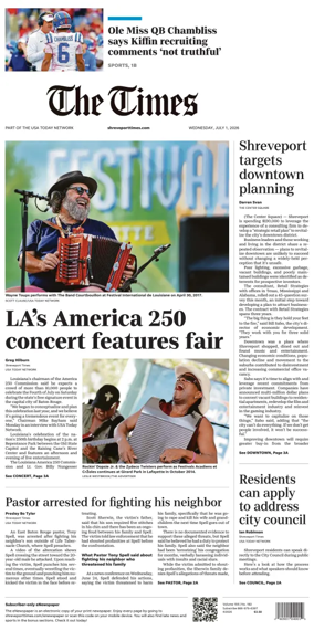 Cover of The Times (Shreveport)