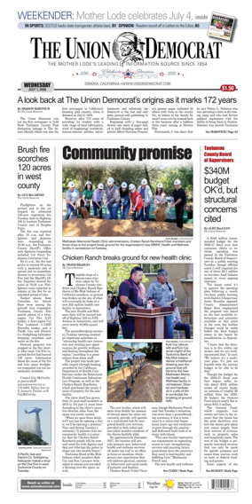 Cover of The Union Democrat