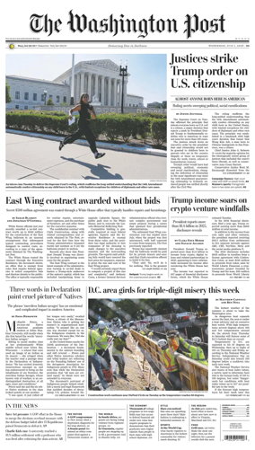 Cover of The Washington Post