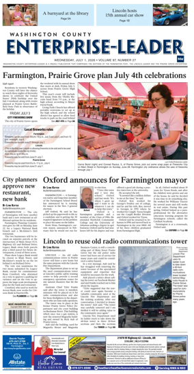 Cover of Washington County Enterprise-Leader