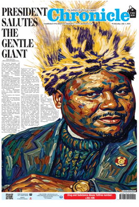 Cover of Chronicle (Zimbabwe)