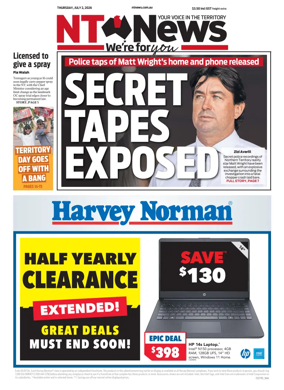 Cover of NT News