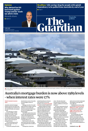 Cover of The Guardian Australia