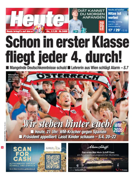 Cover of Heute - Wien Ausgabe