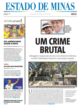 Cover of Estado de Minas (Brazil)