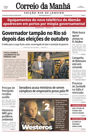 Cover of Jornal Correio da Manha