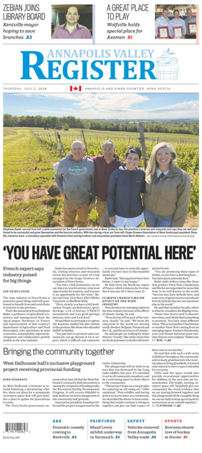 Cover of Annapolis Valley Register