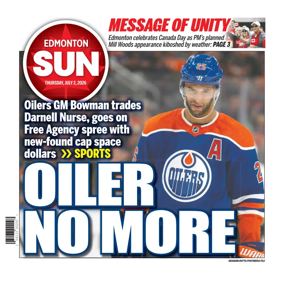 Cover of Edmonton Sun