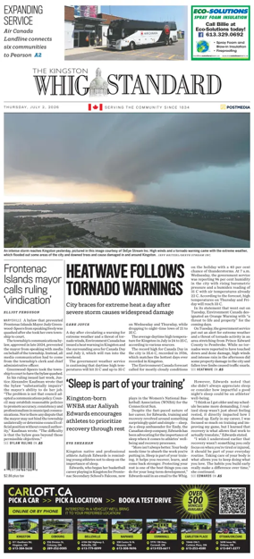 Cover of Kingston Whig-Standard