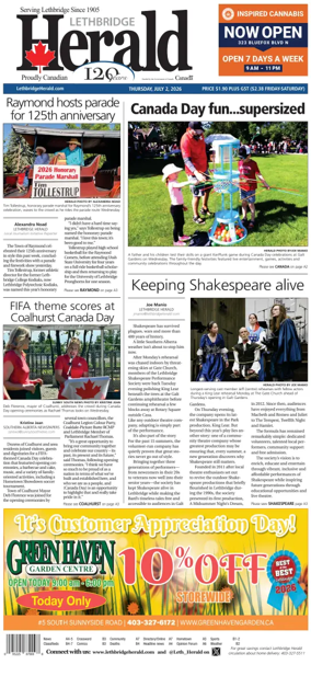 Cover of Lethbridge Herald