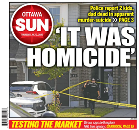 Cover of Ottawa Sun