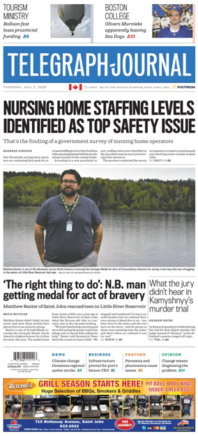 Cover of Telegraph-Journal