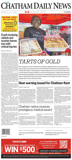Cover of The Chatham Daily News