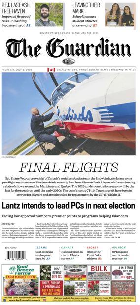 Cover of The Guardian (Charlottetown)