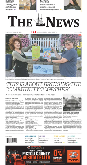 Cover of The News (New Glasgow)