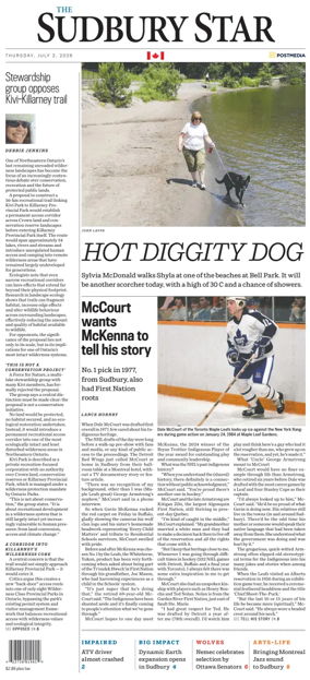 Cover of The Sudbury Star