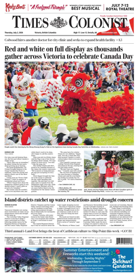 Cover of Times Colonist