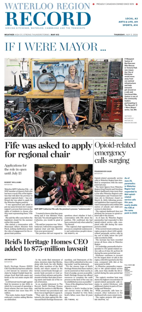 Cover of Waterloo Region Record