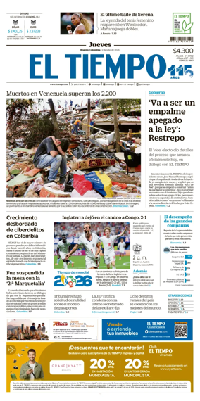 Cover of El Tiempo (Bogota)