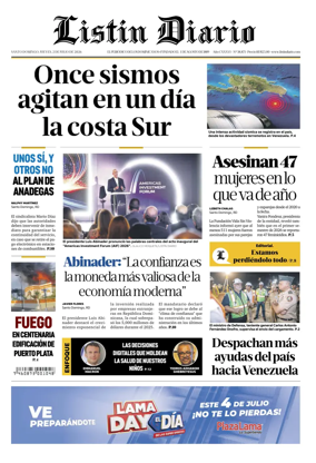 Cover of Listin Diario