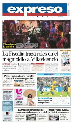 Cover of Diario Expreso