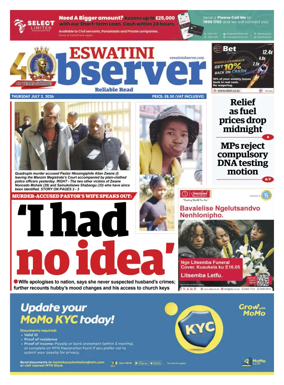 Cover of Eswatini Observer