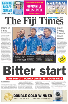 Cover of The Fiji Times