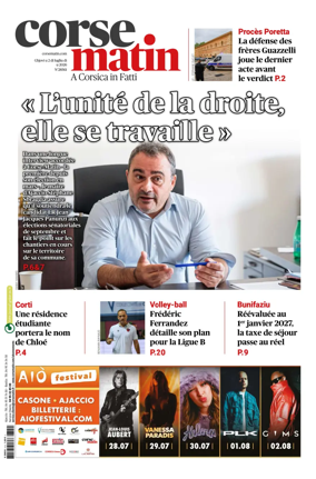 Cover of Corse Matin