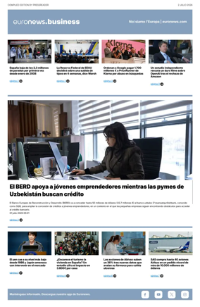 Cover of Euronews Business (Spanish) Compiled Edition