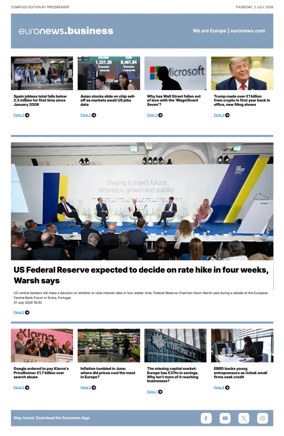 Cover of Euronews Business