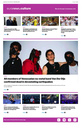 Cover of Euronews Culture and Sport Compiled Edition