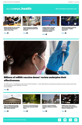Cover of Euronews Health (English) Compiled Edition