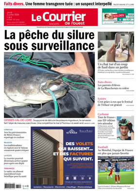 Cover of Le Courrier de l’Ouest (Angers)
