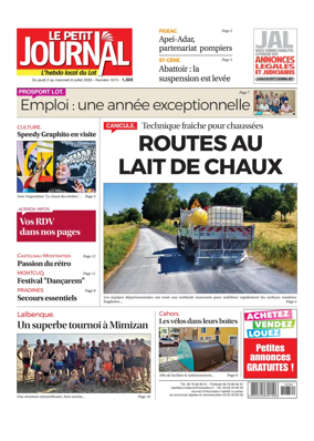 Cover of Le Petit Journal - L'hebdo local du Lot
