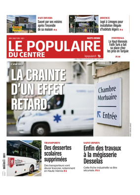 Cover of Le Populaire du Centre (Haute-Vienne)