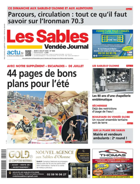 Cover of Les Sables Vendee Journal