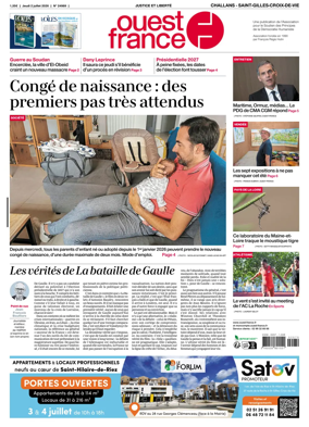 Cover of Ouest France (Challans / Saint-Gilles-Croix-de-Vie)