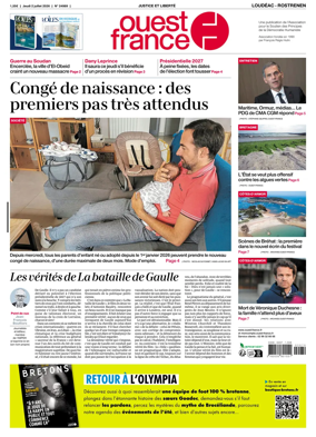 Cover of Ouest France (Loudeac / Rostrenen)