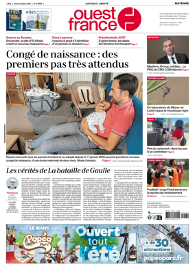 Cover of Ouest France (Mayenne)