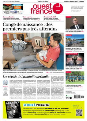 Cover of Ouest France (Nantes Nord-Loire - Ancenis)