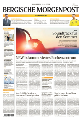 Cover of Bergische Morgenpost Wermelskirchen/Huckeswagen/Radevormwald