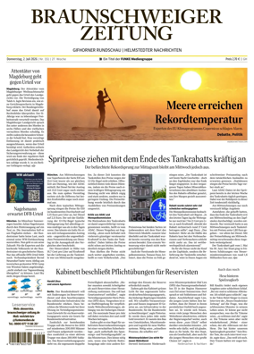Cover of Braunschweiger Zeitung (Gifhorn)
