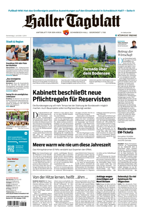 Cover of Haller Tagblatt