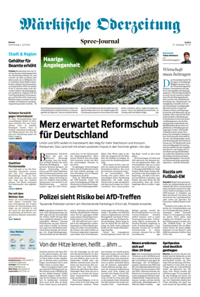 Cover of Markische Oderzeitung Erkner