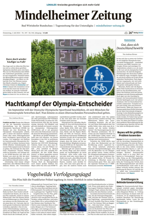Cover of Mindelheimer Zeitung